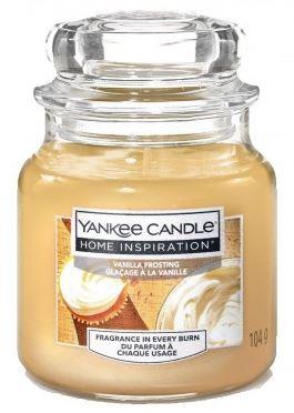 YANKEE CANDLE Yankee Candle Home Inspiration fragranza Vanilla Frosting (crema alla vaniglia) candela piccola
